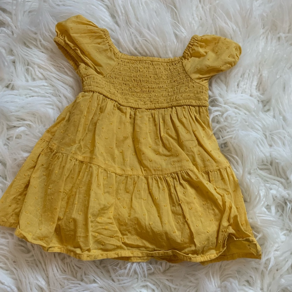 Baby girl Old Navy mustard dress